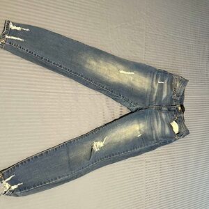 Kendall & Kylie Distressed Blue Jeans